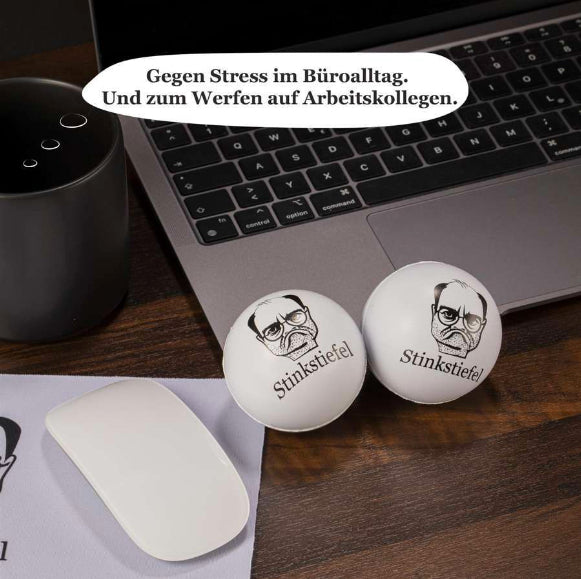 Stinkstiefel Knautschball 2 Stück im Set