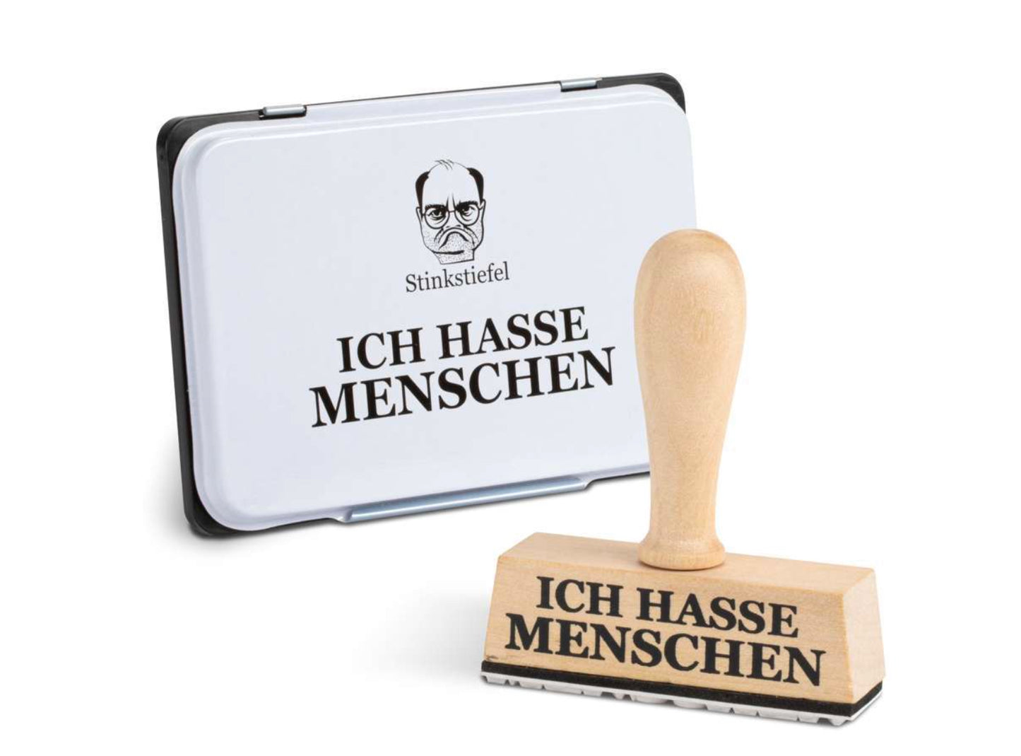 Stinkstiefel Stempel Set Variante 2 "Ich hasse Menschen"