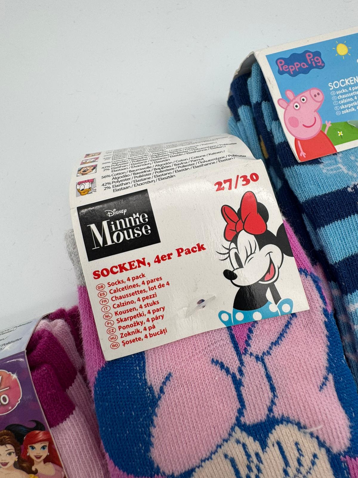 Lizenz Kindersocken 4er Pack