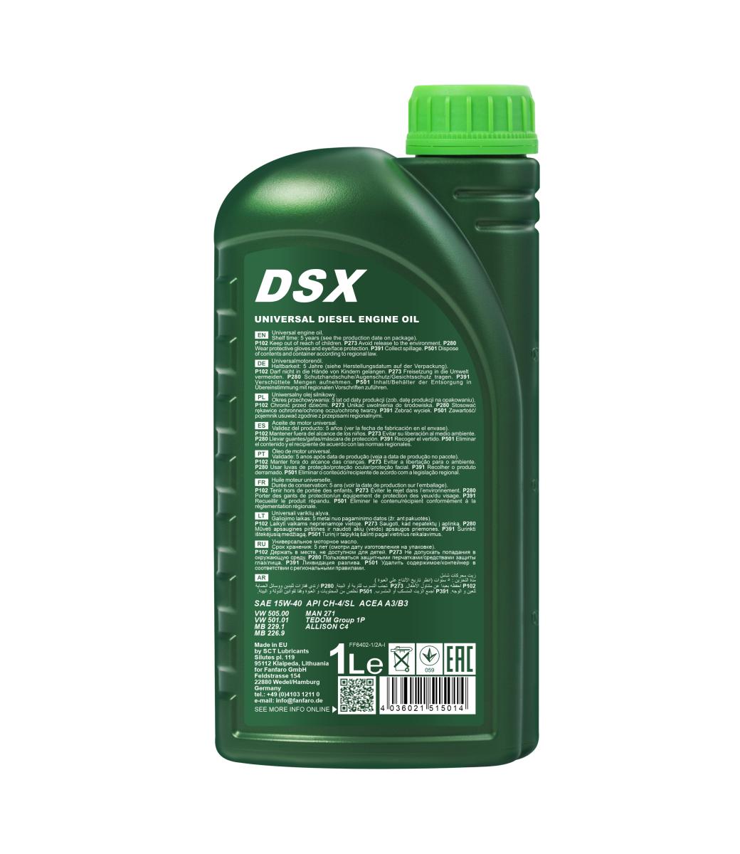 FANFARO 6402 DSX 15W-40 1 Liter