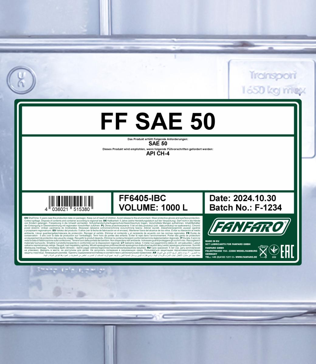 FANFARO 6405 SAE 50 1000 Liter