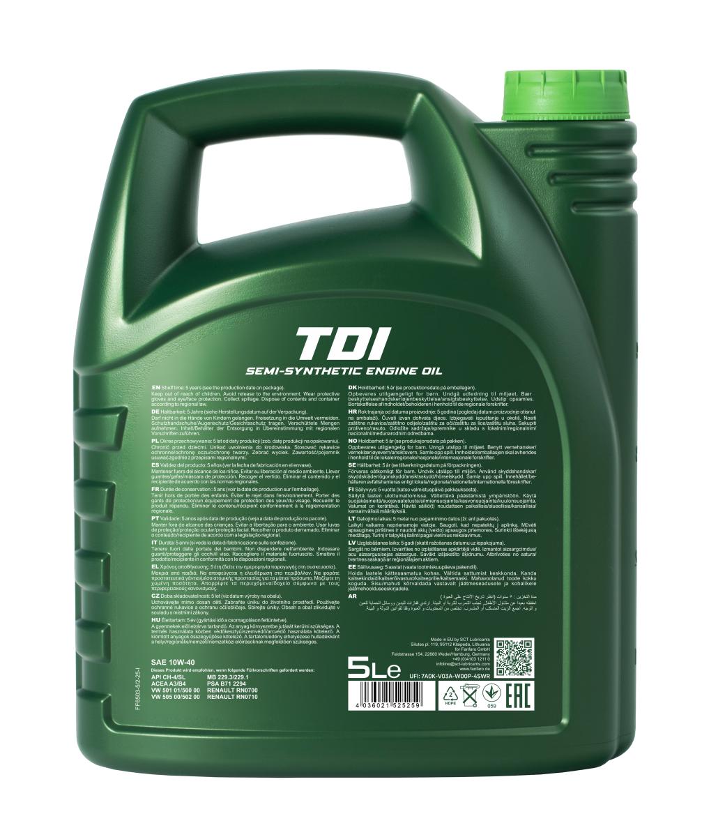 FANFARO 6503 TDI 10W-40 5 Liter