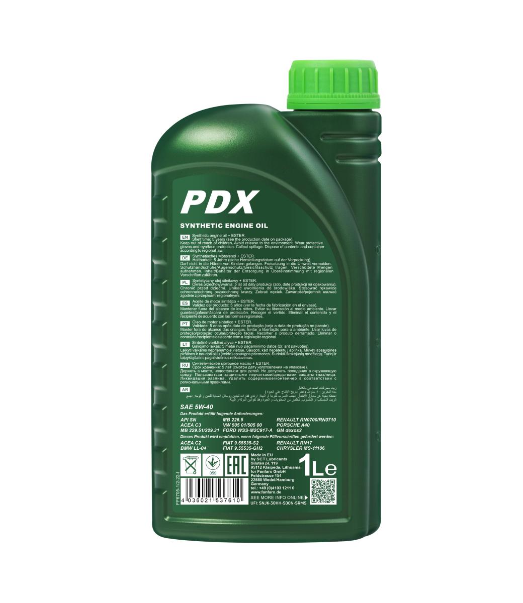 FANFARO 6705 PDX 5W-40 1 Liter