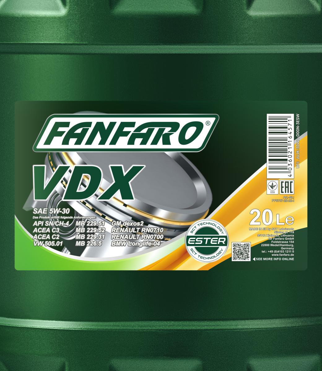FANFARO 6707 VDX 5W-30 20 Liter