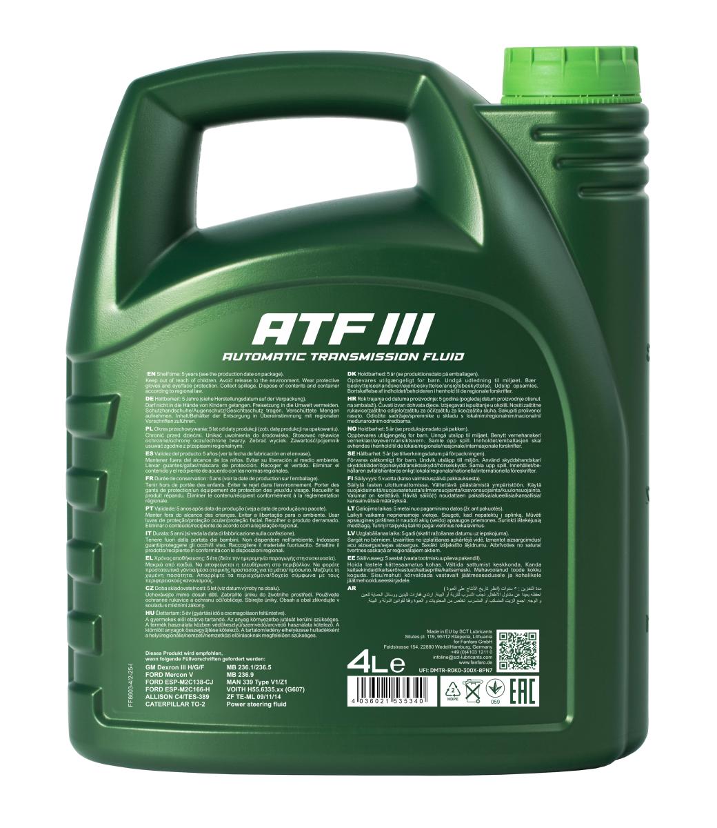 FANFARO 8603 ATF III 4 Liter
