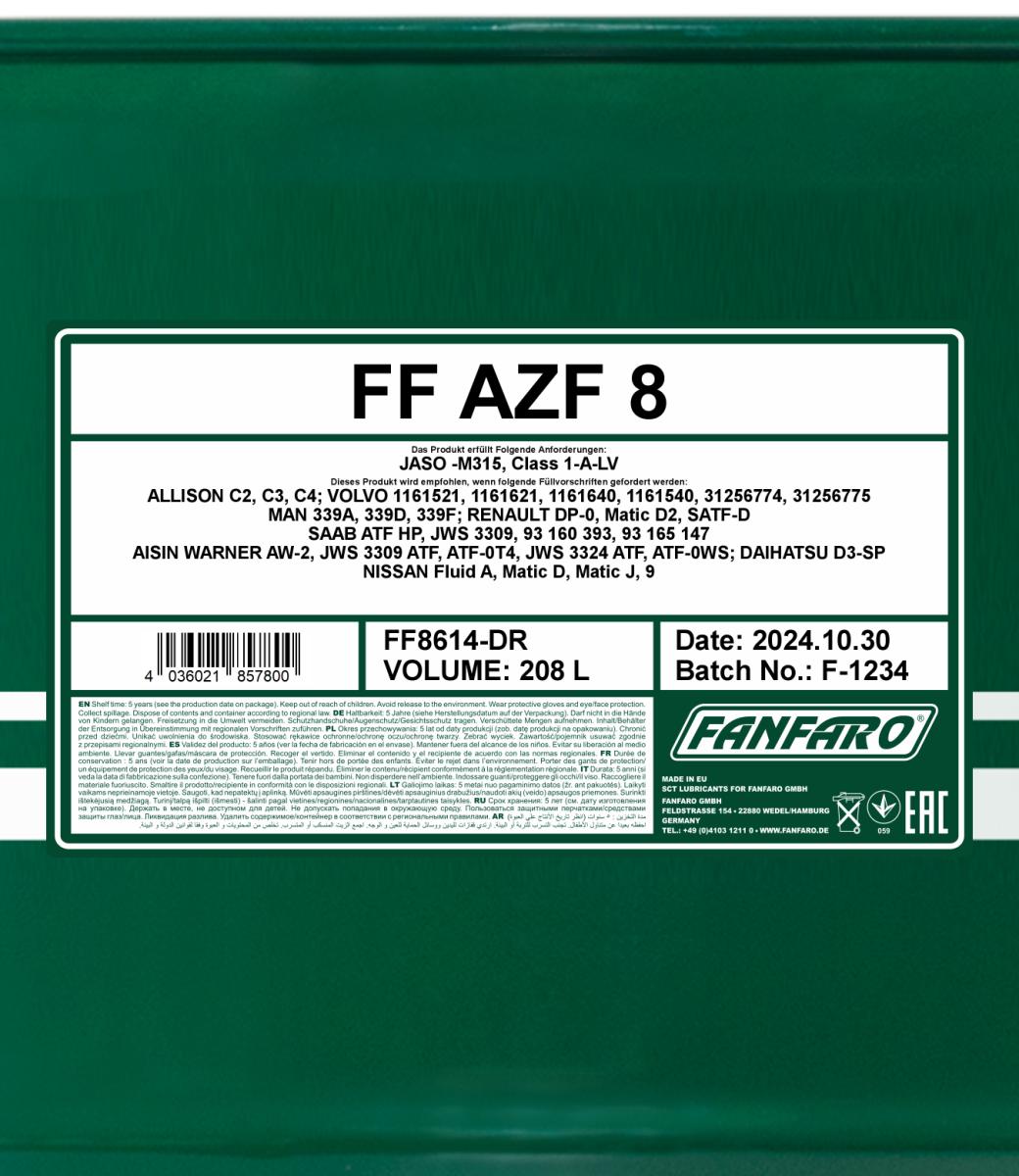 FANFARO 8614 AZF 8 208 Liter