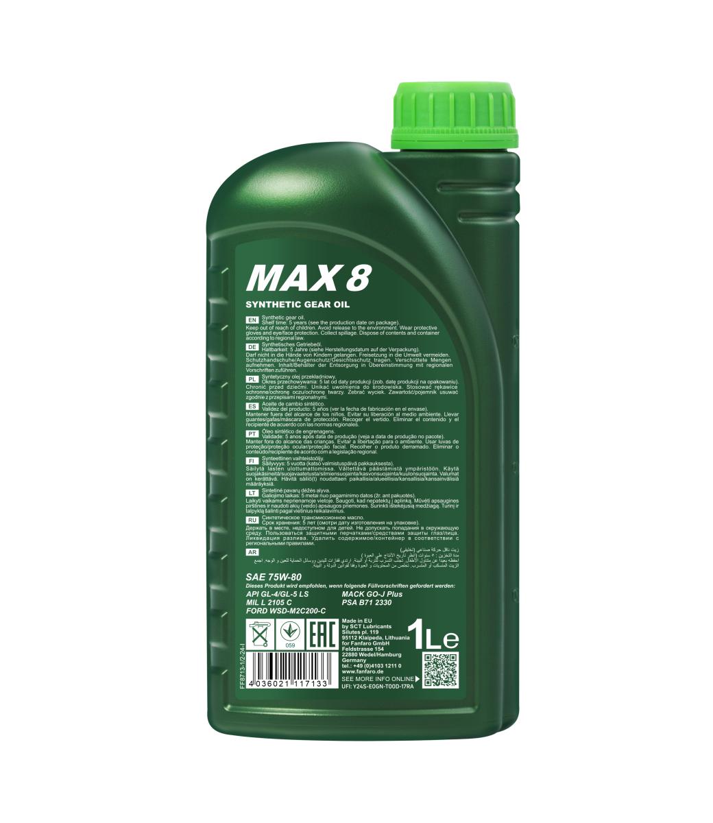 FANFARO 8713 MAX 8 SAE 75W-80 GL-4/GL-5 LS 1 Liter