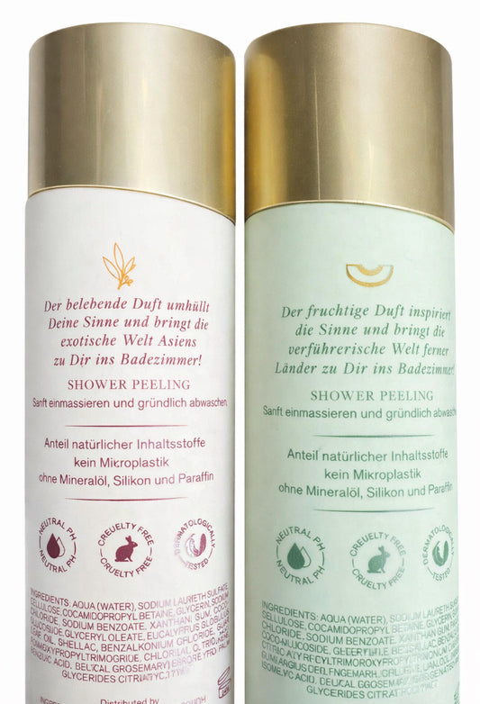 Sensuals Shower Peeling Duschgel 200 ml boost und spread joy / Aufteilung ca. 50/50