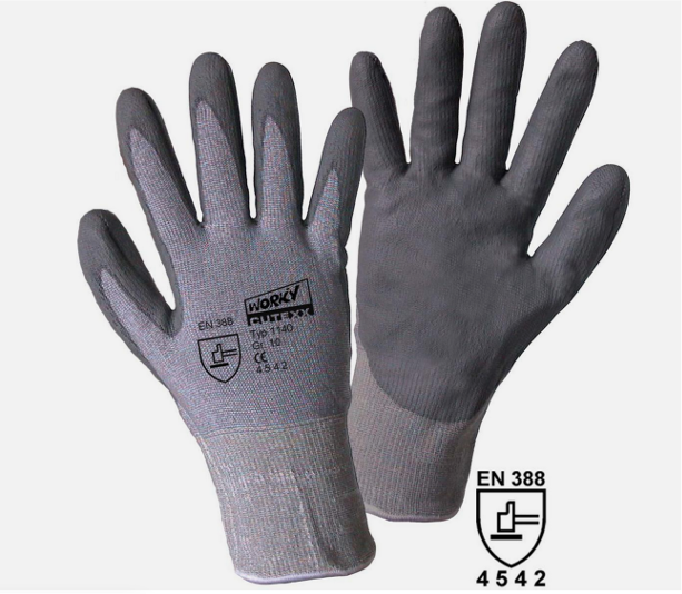 Schnittschutzhandschuhe Gr. 8 - 11 PU-Schicht EN 388 Schutzklasse 5 1140