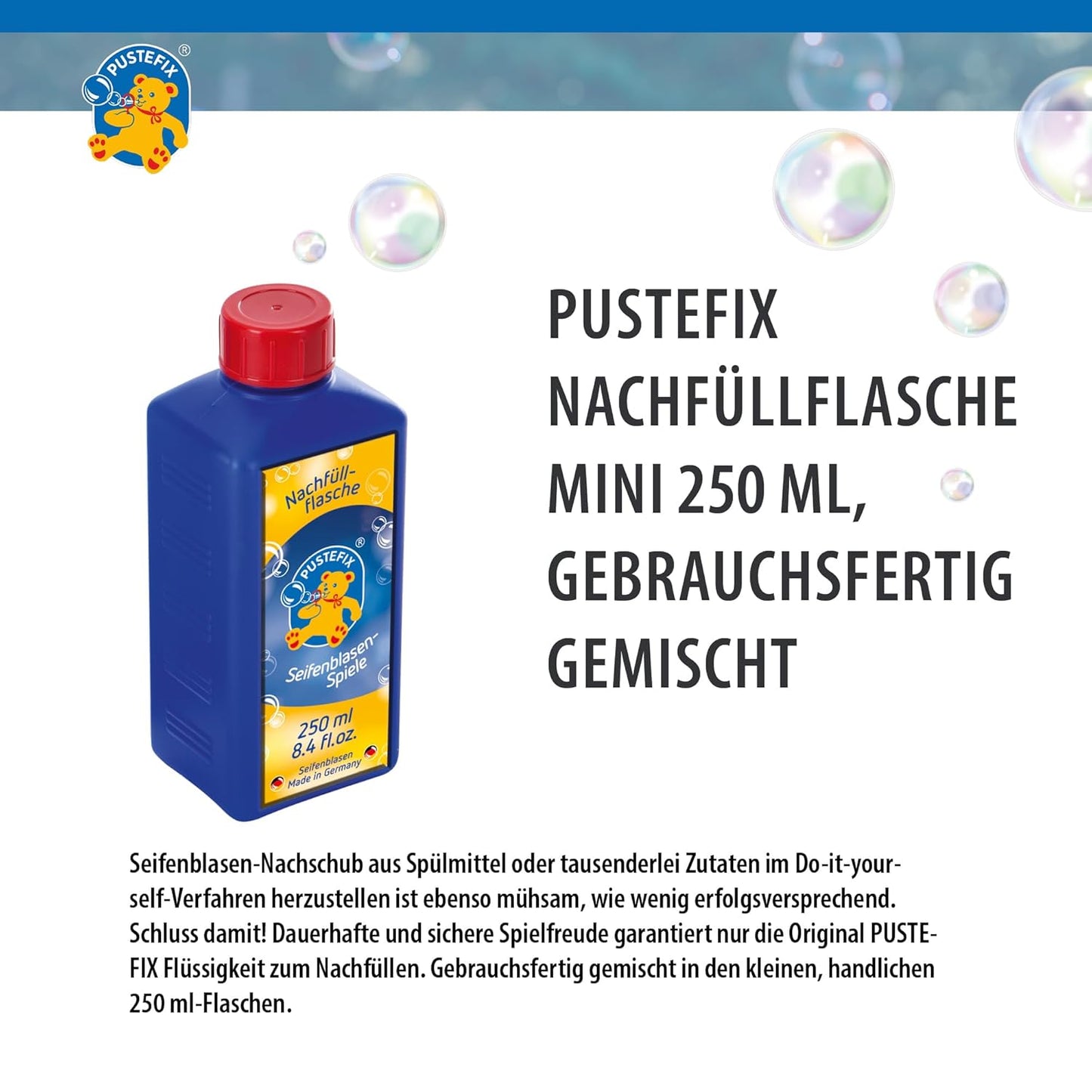 Pustefix Seifenblasen Nachfüllflasche 250 ml