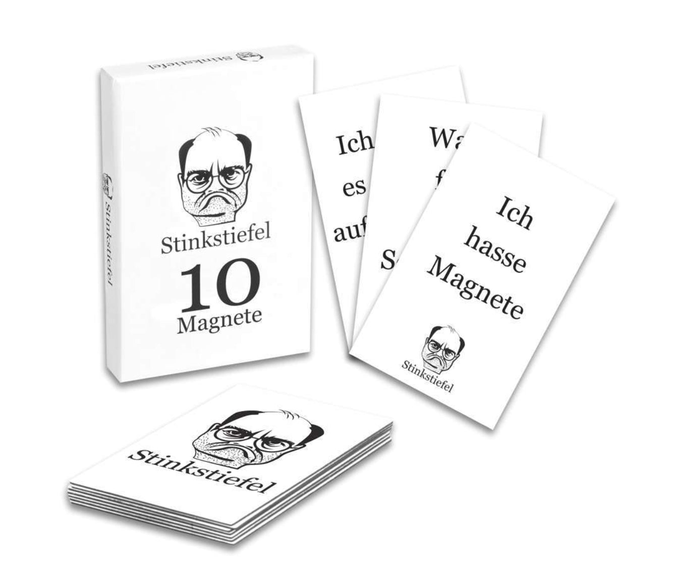 Stinkstiefel Magnete 10er Set