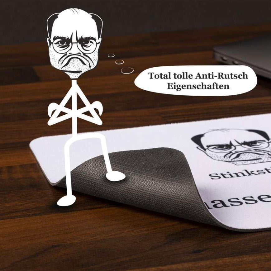 Stinkstiefel Mauspad (Ich hasse Computer)