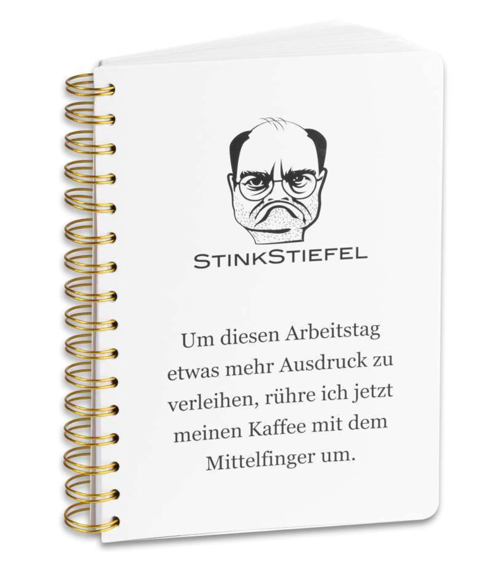 Stinkstiefel Spiralnotizbuch