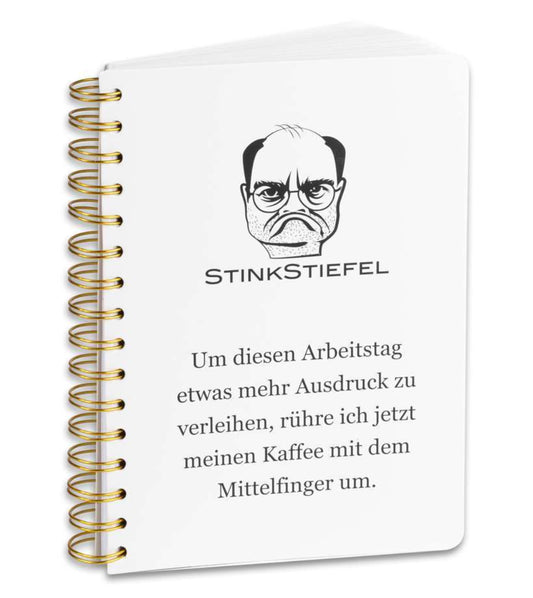 Stinkstiefel Spiralnotizbuch