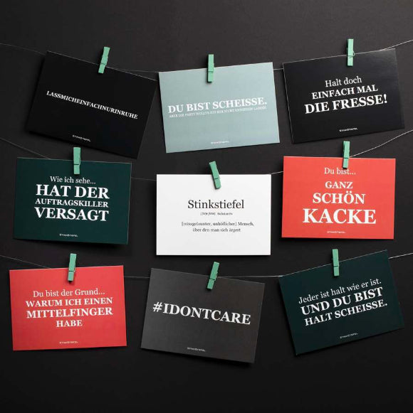 Stinkstiefel Postkarten 20er Pack
