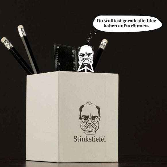 Stinkstiefel Stiftebox mit Inhalt 7-teilig