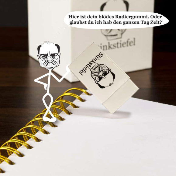 Stinkstiefel Stiftebox mit Inhalt 7-teilig