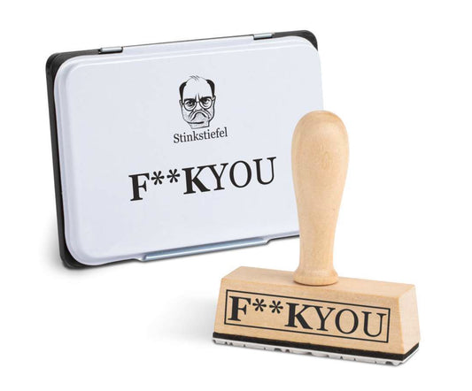 Stinkstiefel Stempel Set Variante 1 "F**k You"