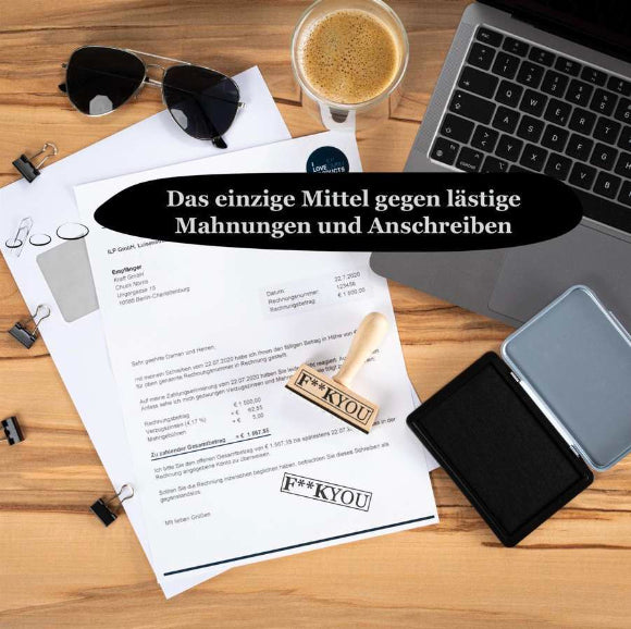 Stinkstiefel Stempel Set Variante 1 "F**k You"