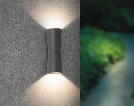 LED-Außenwandleuchte Gordena up and down 2x 6,75 W