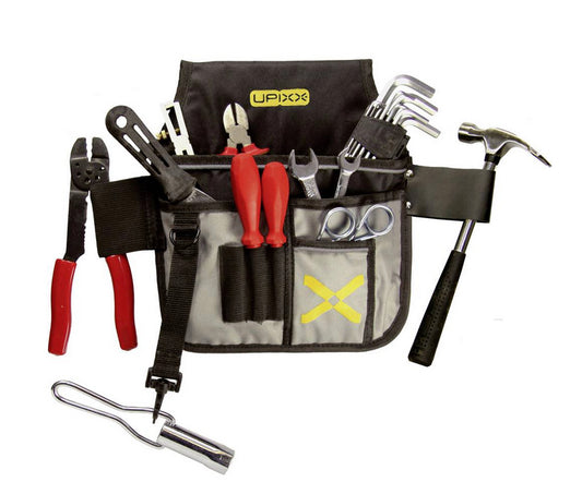 Werkzeugtasche aus Polyest. für Zimmerleute abnehmb. Hammerh.Karabinerh.&fl. Schlaufe, jeder Gürteltyp