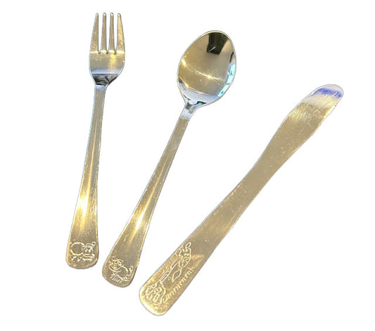 Edelstahl Kinderbesteck 3-teilig