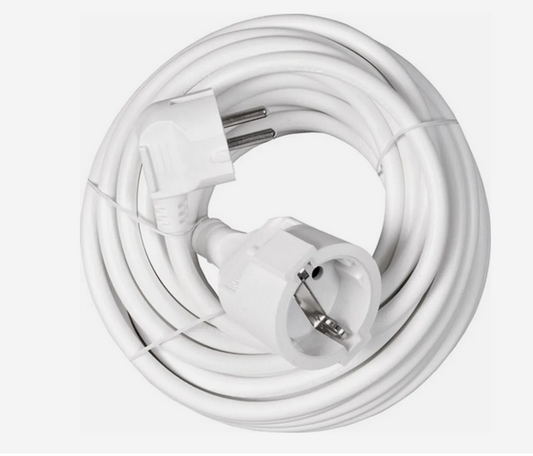 Verlängerungskabel 10m weiß Intertek/GS innen 100 Stück