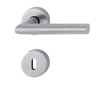 Drückergarnitur Beschlag eckig Rosette Edelstahl