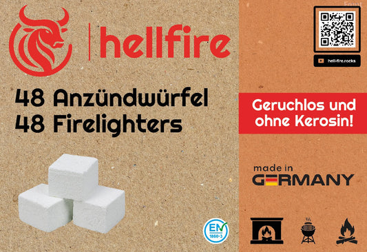 33 Paletten 66528 Stück Hellfire 48er Pack Anzündwürfel