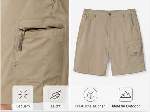Herren Cargo Shorts div. Farben Bild 4