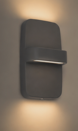 LED Aussenwandleuchte up + down 2x6W Alu Bild 3