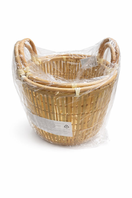 Master Bambus Körbe 40 cm u. 35 cm als 2er Set