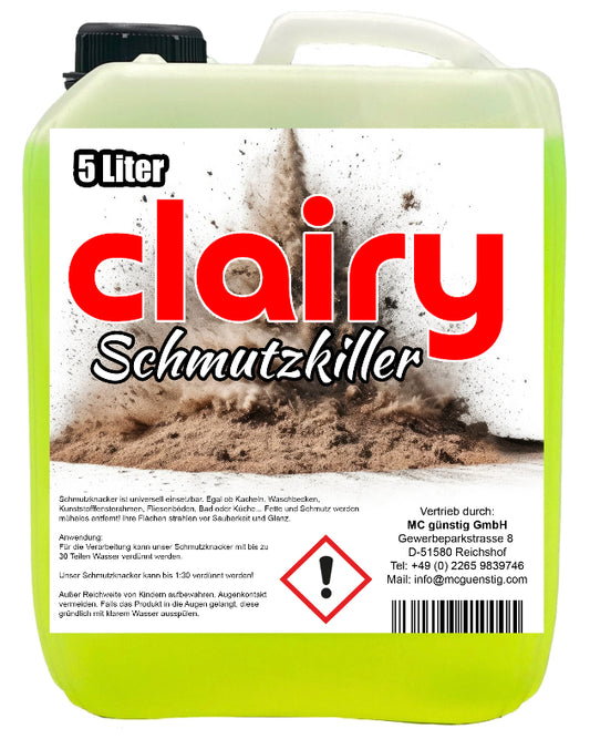 Clairy Schmutzkiller 5 Liter Kanister