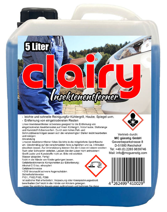 Clairy Insektenentferner 5 Liter Kanister