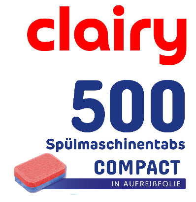 Clairy Spültab 500er Pack / Pal 72 Karton