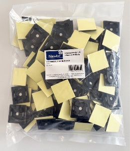 Kabelbindersockel  schwarz  100er Pack Art. 2499531