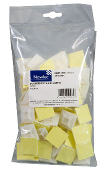 Kabelbindersockel  transparent 100er Pack Art. 2499536