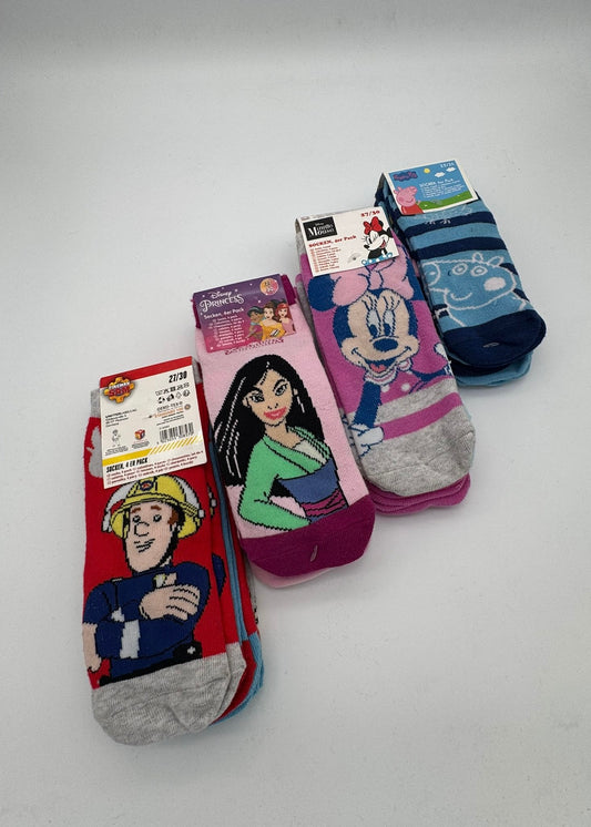 Lizenz Kindersocken 4er Pack