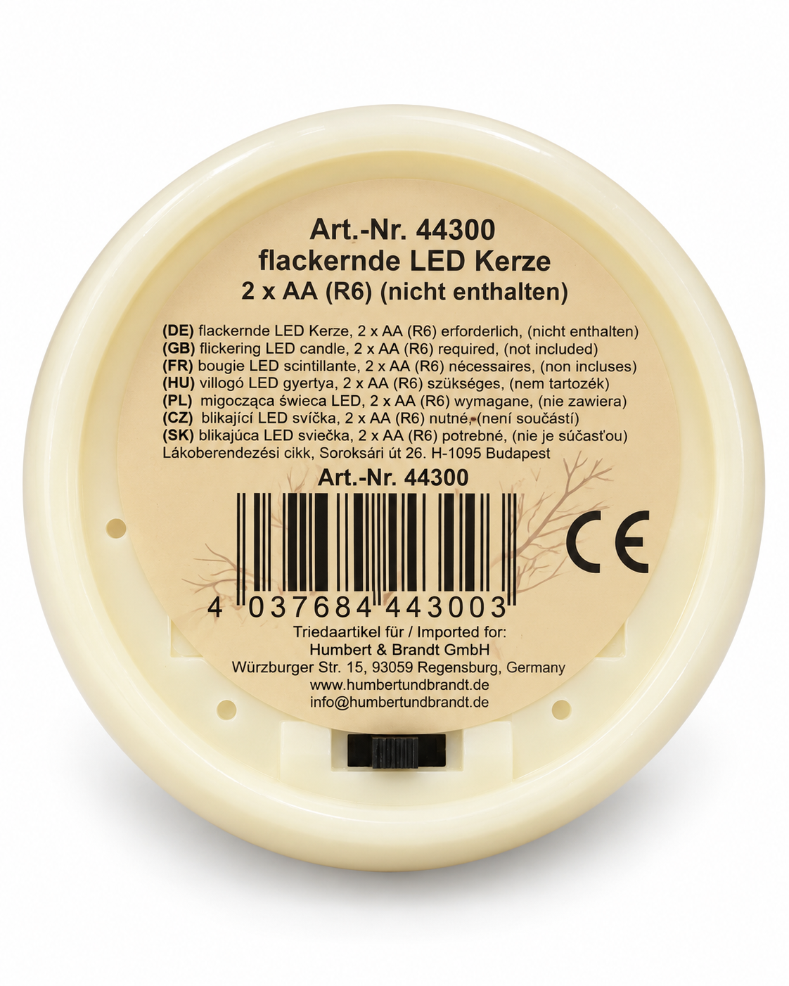 LED Kerze flackernd im 12er Verkaufsdisplay Bild 3