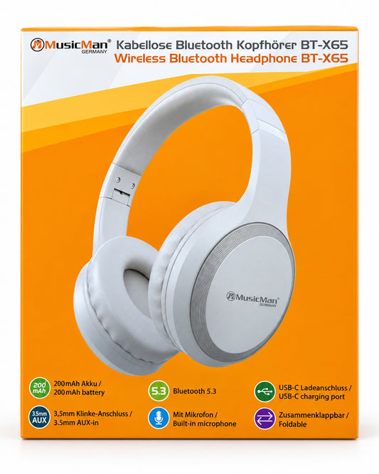 Technaxx MusicMan Bluetooth Kopfhörer BT-X65 Bild 1