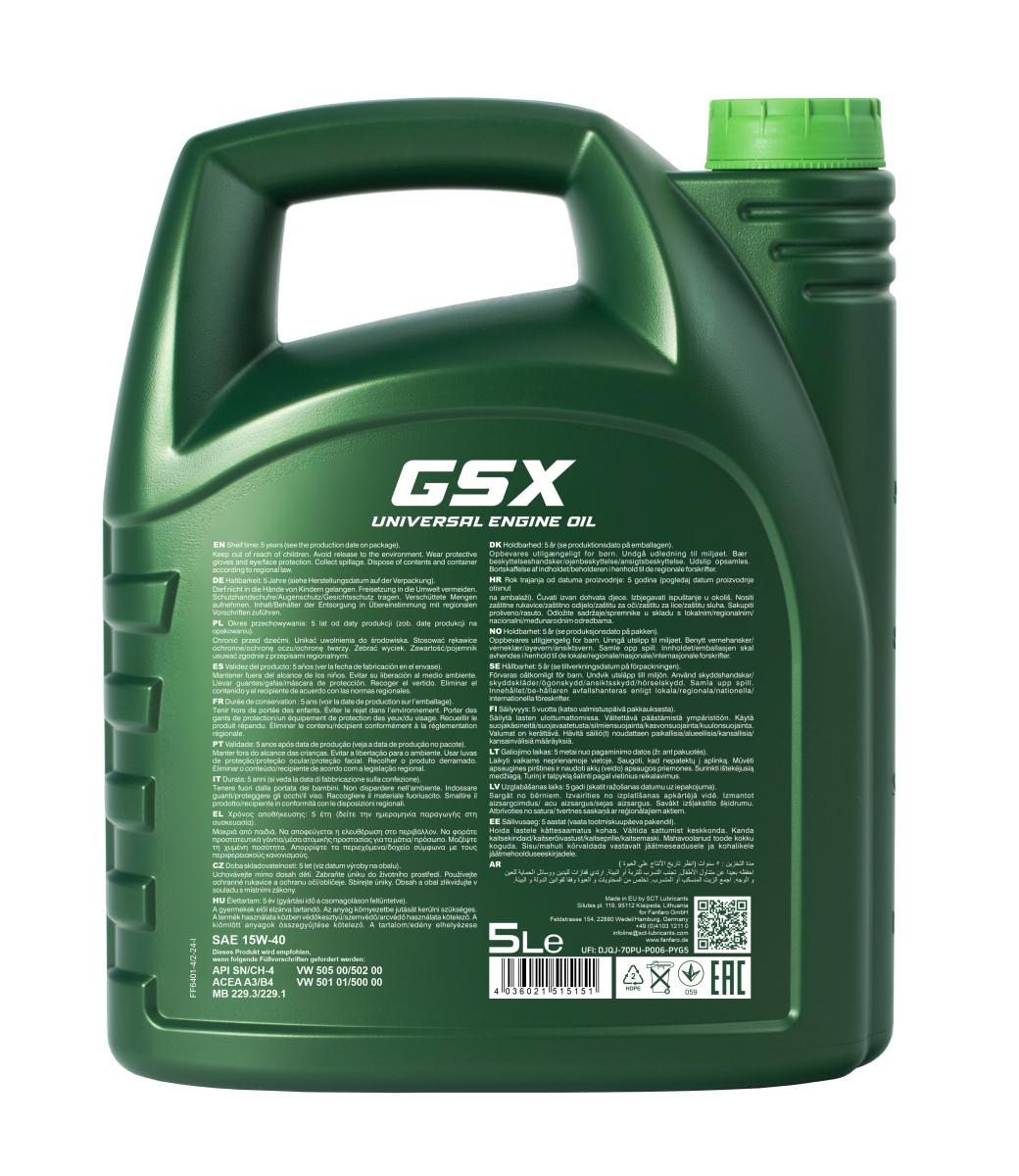 FANFARO 6401 GSX 15W-40 5 Liter