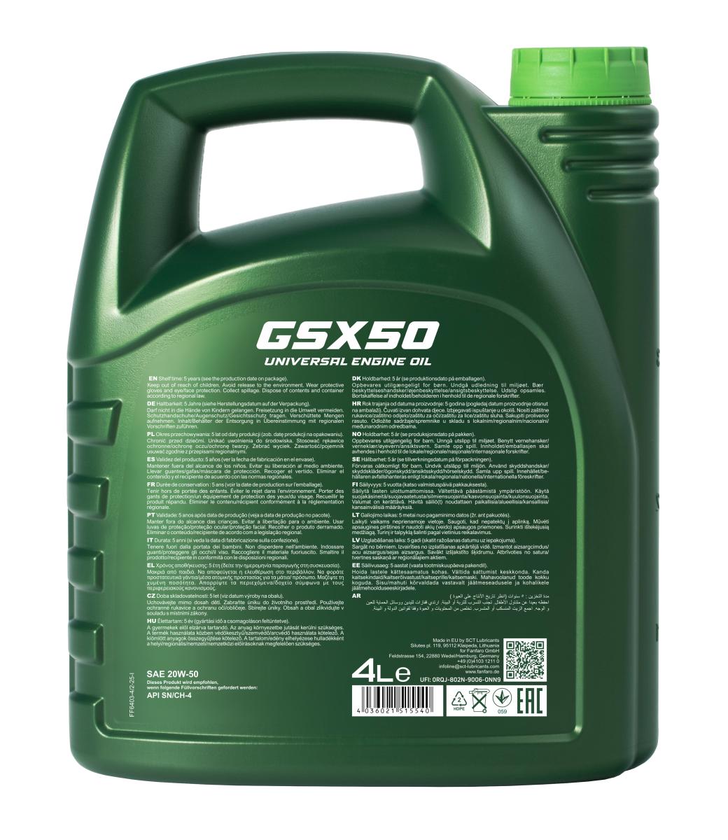 FANFARO 6403 GSX 50 20W-50 4 Liter