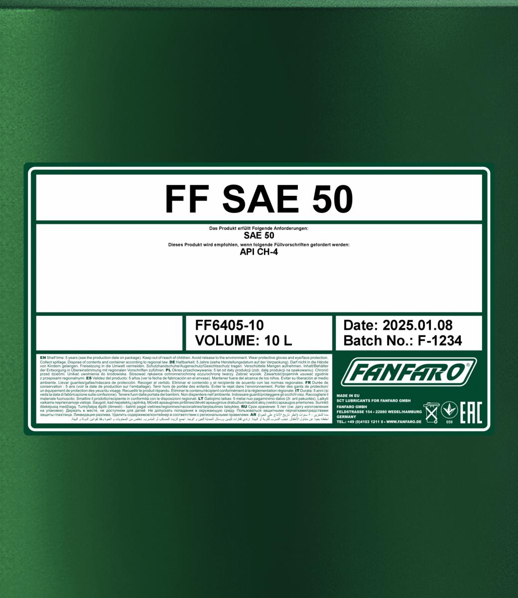 FANFARO 6405 SAE 50 10 Liter