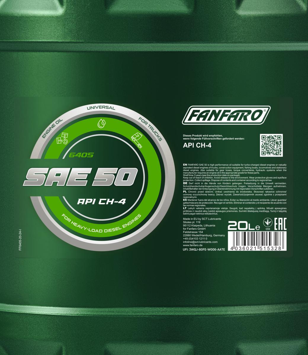 FANFARO 6405 SAE 50 20 Liter
