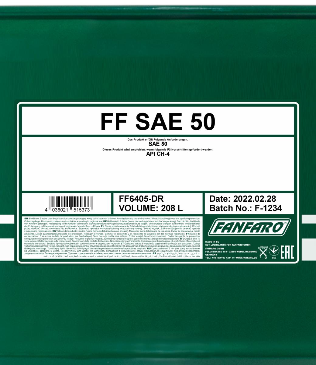 FANFARO 6405 SAE 50 208 Liter