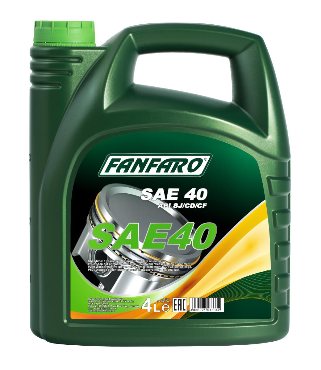FANFARO 6407 SAE 40 4 Liter