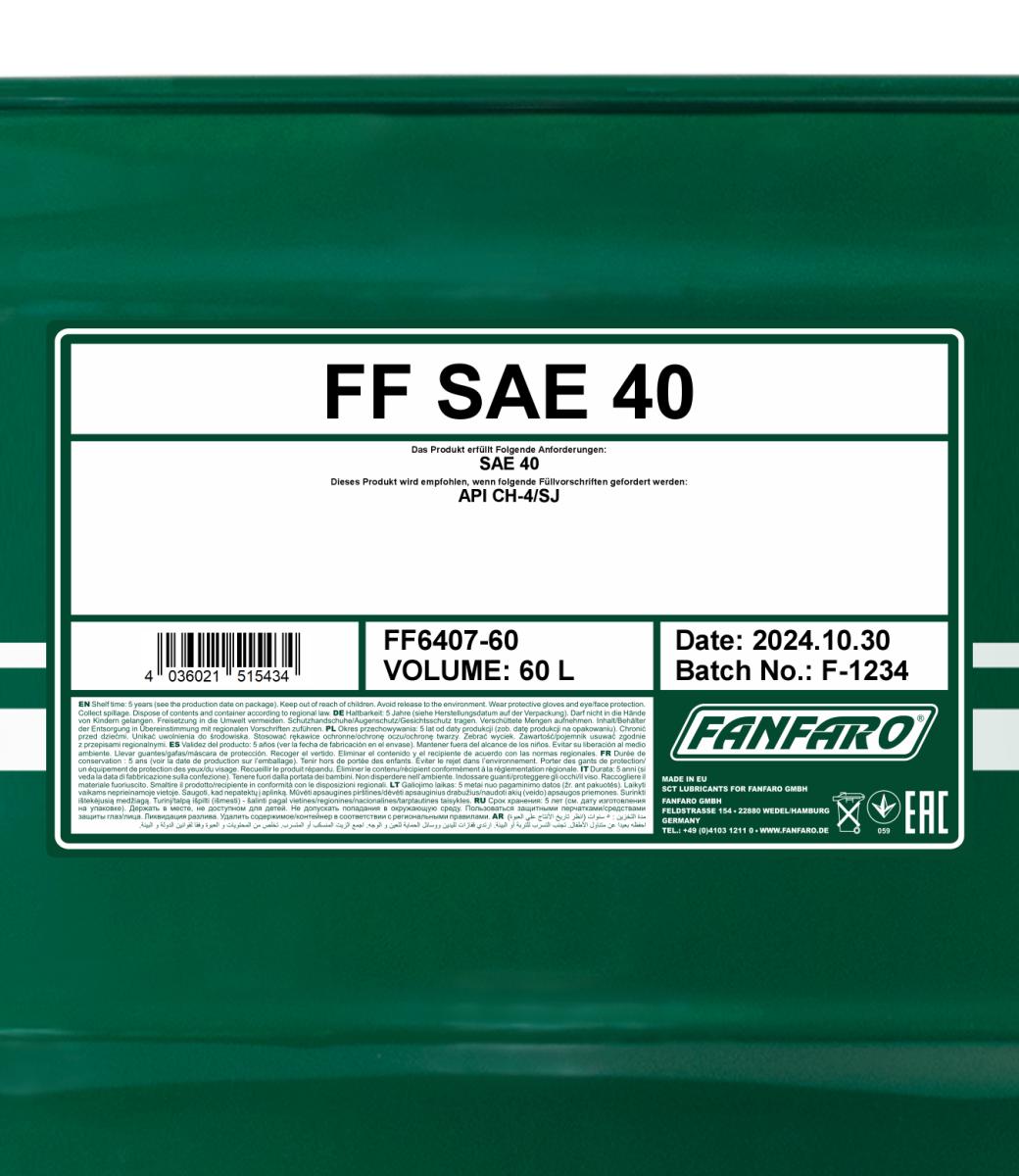 FANFARO 6407 SAE 40 60 Liter