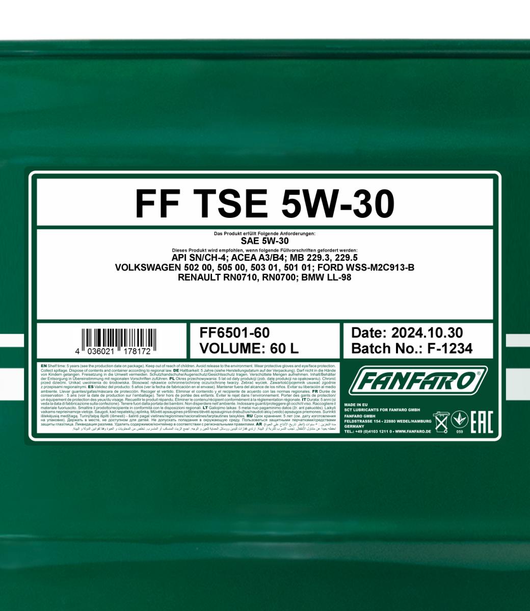 FANFARO 6501 TSE 5W-30 60 Liter