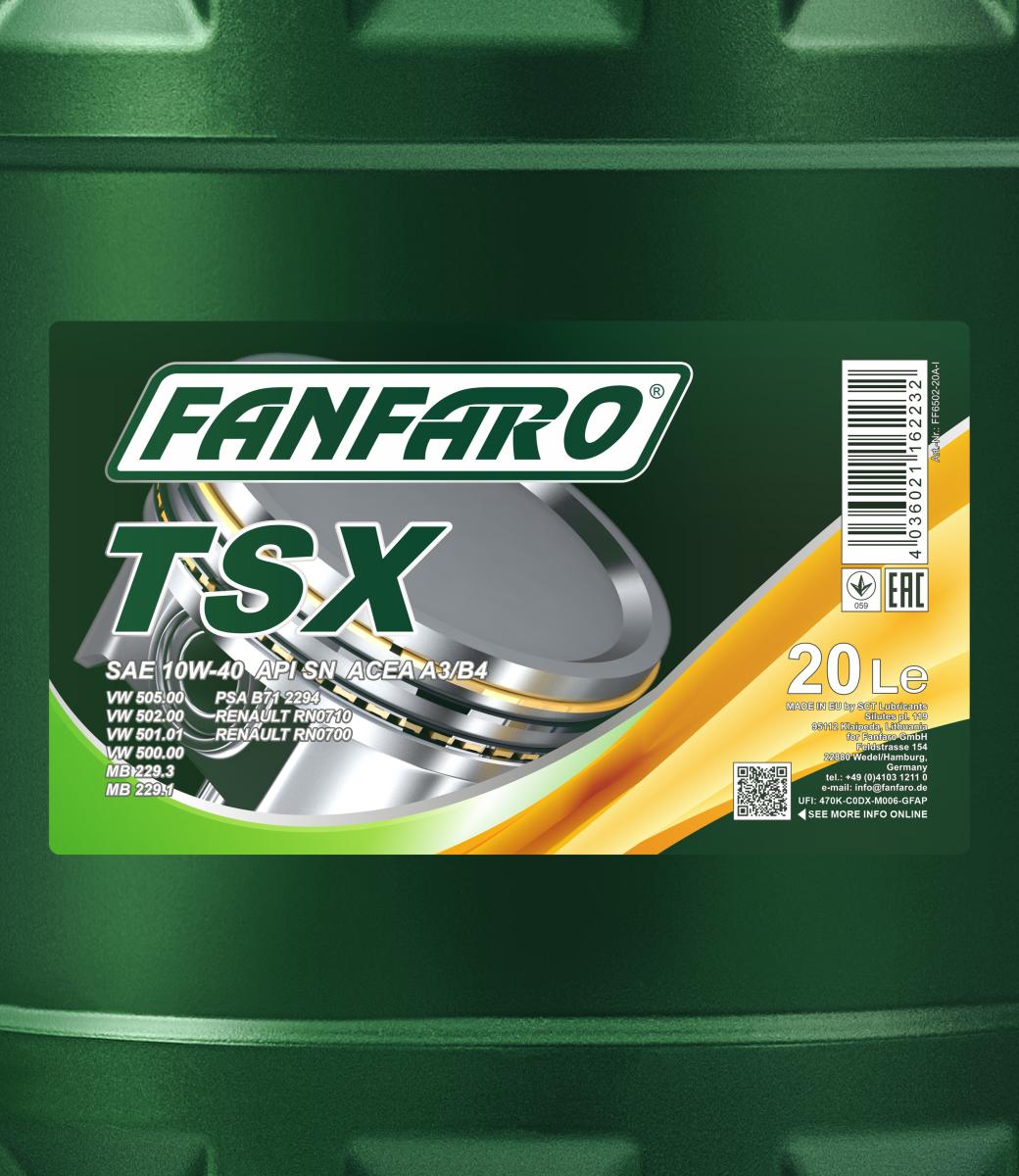 FANFARO 6502 TSX 10W-40 20 Liter