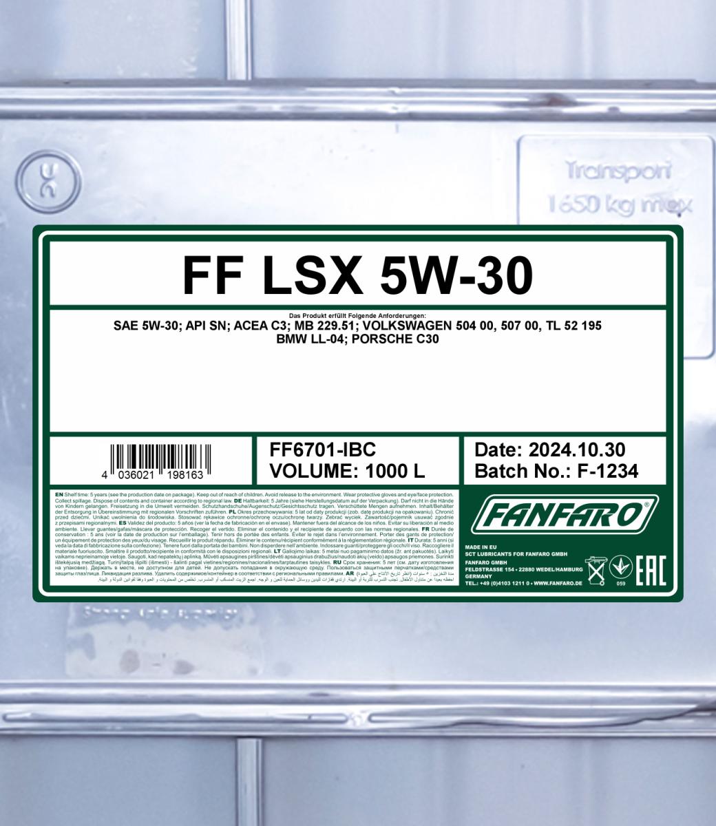 FANFARO 6701 LSX 5W-30 1000 Liter